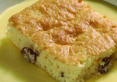 sultana sponge & custard