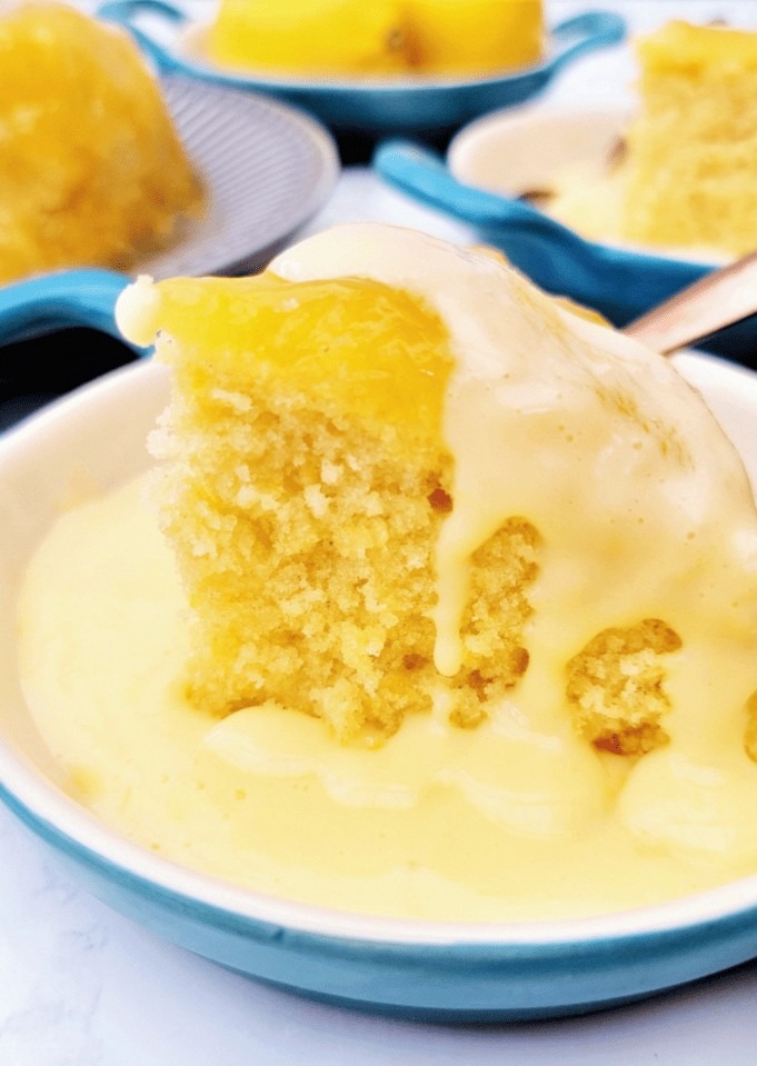 lemon sponge & custard